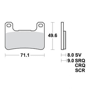 TRW Zavorne ploščice TRW MCB752TRQ