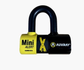 Auvray AUVRAY XTREM MINI ključavnica z alarmom in opomnikom - premer zatiča 16 mm, 131 mm x 136 mm (razred S.R.A. in ART)