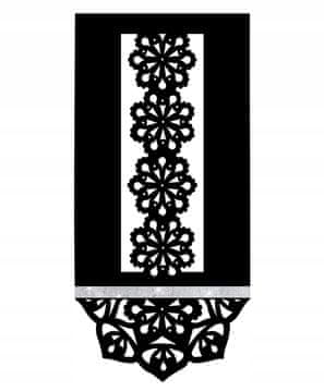 shumee P7 Panel EKRAN moderna elegantna zavesa ažurna mandala glamurozna 60x130