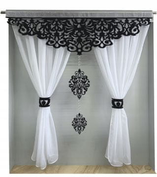 shumee Moderna zavesa AGNES TERRACE BALCONY dnevna soba lambrequin AŻUR glamur 300x250