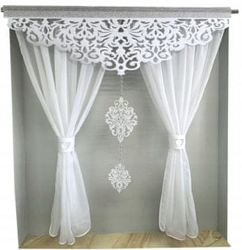shumee Moderna zavesa AGNES TERRACE BALCONY dnevna soba lambrequin AŻUR glamur 300x250