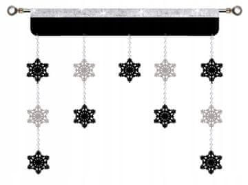 shumee Božična zavesa SNOWFLAKES paravan z odprtinami GLAMOUR Christmas 150 cm