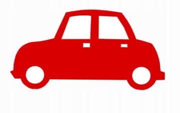 shumee Otroški okrasni obesek CAR rdeč
