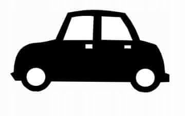 shumee Otroški okrasni obesek CAR črne barve