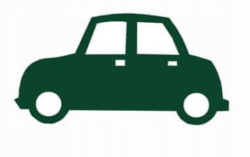 shumee Otroški okrasni obesek CAR zelen