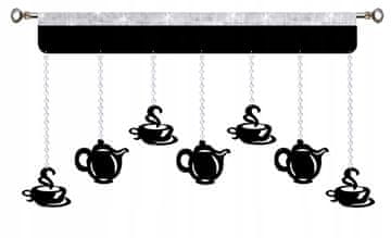 shumee Kuhinjska zavesa Garland GLAMOUR kava 200 cm