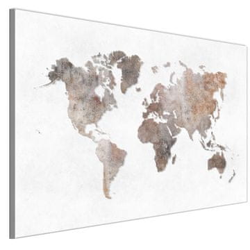 shumee Slika na italijanskem platnu 90 x 60 cm - eklektični slog - zemljevidi Slika na italijanskem platnu 120 x 80 cm - eklektični slog - zemljevidi