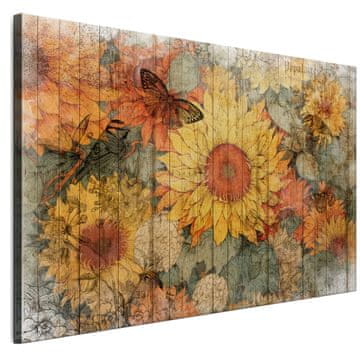shumee Slika na italijanskem platnu 90 x 60 cm - vintage stil - narava Slika na italijanskem platnu 120 x 80 cm - vintage stil - narava