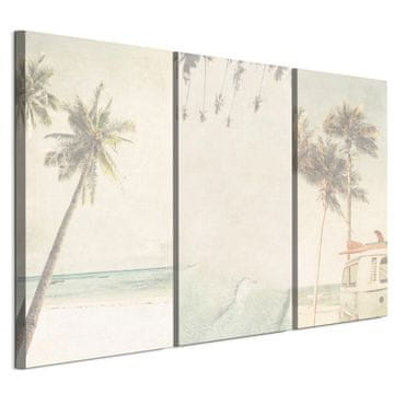 shumee Slika na italijanskem platnu 90 x 60 cm triptih - boho stil - narava Slika na italijanskem platnu 120 x 80 cm triptih - boho stil - narava