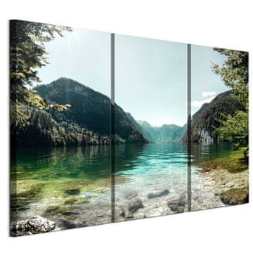 shumee Slika na italijanskem platnu 90 x 60 cm triptih - klasični slog - narava Slika na italijanskem platnu 120 x 80 cm triptih - klasični slog - narava