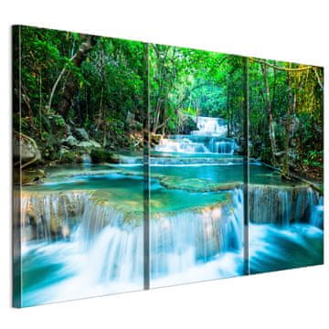 shumee Slika na italijanskem platnu 90 x 60 cm triptih - eklektični slog - narava Slika na italijanskem platnu 120 x 80 cm triptih - eklektični slog - narava