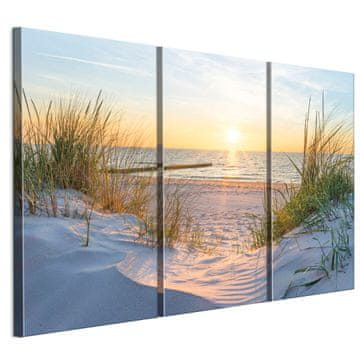 shumee Slika na italijanskem platnu 90 x 60 cm triptih - eklektični slog - narava Slika na italijanskem platnu 120 x 80 cm triptih - eklektični slog - narava