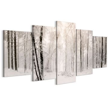 shumee Slika na italijanskem platnu 100 x 50 cm pentaptih - klasični slog - narava Slika na italijanskem platnu 200 x 100 cm pentaptih - klasični slog - narava