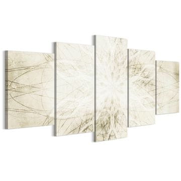 shumee Slika na italijanskem platnu 100 x 50 cm pentaptih - hindujsko-boho slog - ozadja in vzorci Slika na italijanskem platnu 200 x 100 cm pentaptih - hindujsko-boho slog - ozadja in vzorci