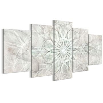shumee Slika na italijanskem platnu 100 x 50 cm pentaptih - boho stil - ozadja in vzorci Slika na italijanskem platnu 150 x 75 cm pentaptih - boho stil - ozadja in vzorci