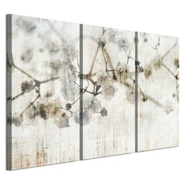 shumee Slika na italijanskem platnu 90 x 60 cm triptih - skandinavski slog - rože Slika na italijanskem platnu 120 x 80 cm triptih - skandinavski slog - rože