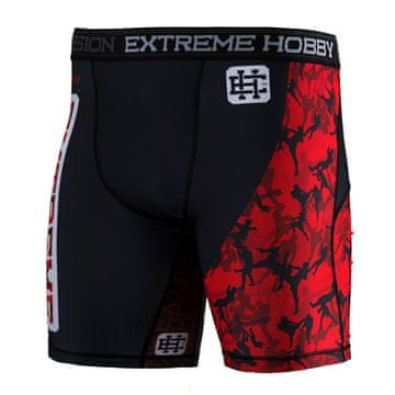 Extreme Hobby Vale Tudo moške kratke hlače RED WARRIOR XL ČRNE