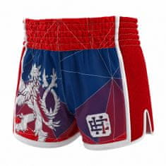 Extreme Hobby Moške kratke hlače za Muay Thai ČEŠKI LEV 2XL RDEČE