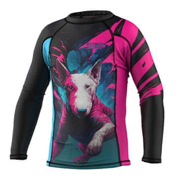 Extreme Hobby Otroški rashguard z dolgimi rokavi VIVID BULTERIER 116 ČRN
