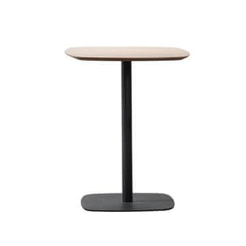 Intesi MODERNA OVALNA MIZA 60x60x74 cm črni hrast LOFT