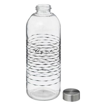 5Five® STEKLENICA za vodo 1L prozorna, okrašena