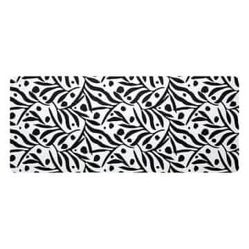 5Five® DIATOMITNA PODLOGA 50x120 cm bela s črnimi vzorci, moderna