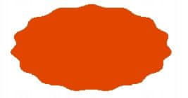 shumee Etiketa za kozarec 5,5x3 cm za marmelado 80 kosov, oranžna mat