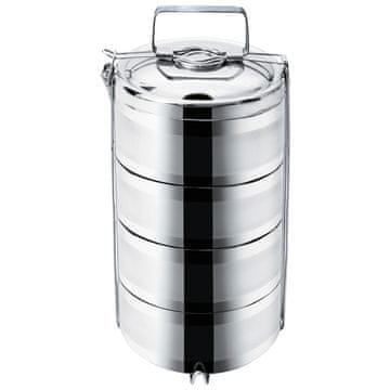Orion Termo pločevinka za kosilo iz jekla, 4-nadstropna, 4x1,1 l