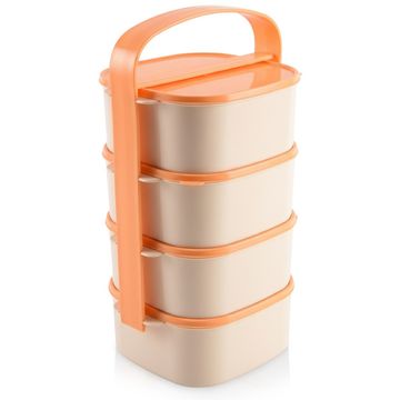 Orion Plastična 4-nadstropna škatla za kosilo 4 x 1,15 l