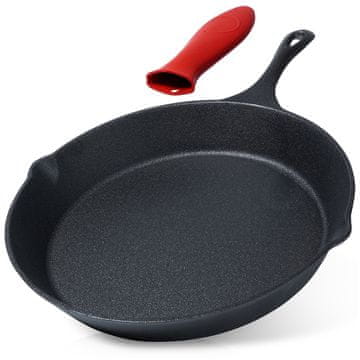 Artemis Litoželezna ponev za plinski indukcijski žar, kamin za pečico, plošča 30 cm