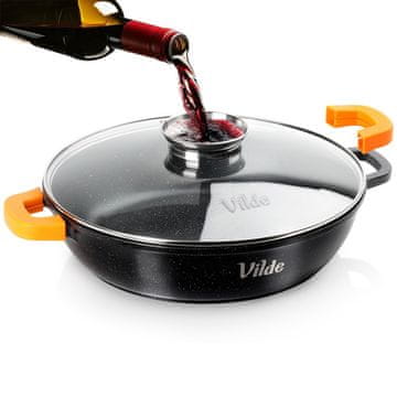 Artemis Granitna ponev za cvrtje, dušenje in peko s pokrovom 32 cm 4,7 l