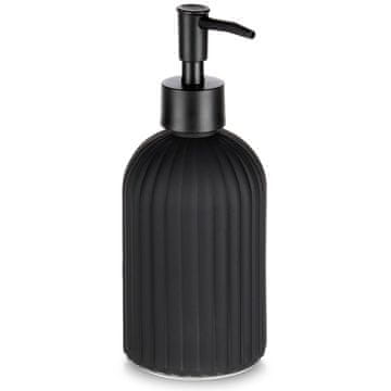 Vilde Črn steklen dozirnik mila 400 ml