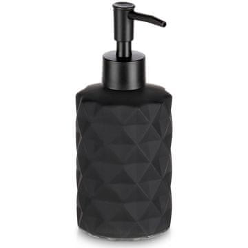 Vilde Črn steklen dozirnik mila 330 ml