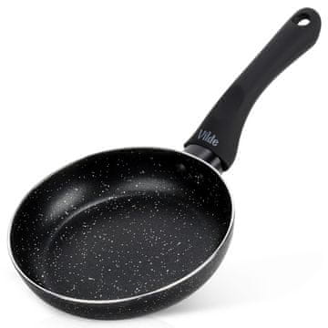 Artemis Ponev za cvrtje in dušenje Black Line Granite 16 cm za plin in indukcijo