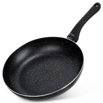 Artemis Ponev za cvrtje in dušenje Black Line Granite 26 cm za plin in indukcijo