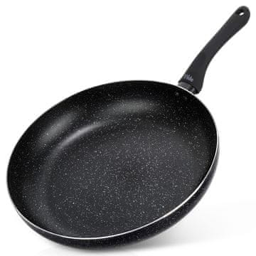 Artemis Ponev za cvrtje in dušenje Black Line Granite 32 cm za plin in indukcijo