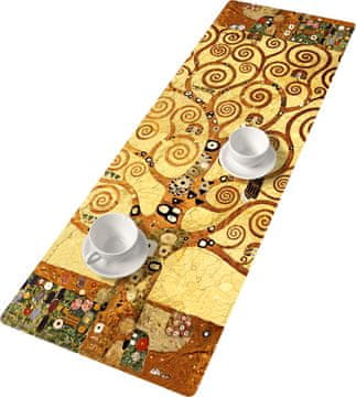 Bertoni ArtDeco tekač za mizo 115x40 cm - okolju prijazen filc, zaščita za mizo, dekorativni vzorec, Bertoni