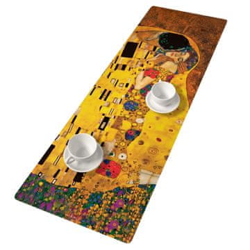 Bertoni Prtljažnik za mizo Kiss 115x40 cm - okolju prijazen filc, zaščita za mizo, dekorativni vzorec, Bertoni