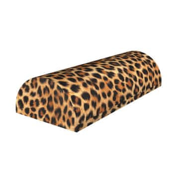 Bertoni Pol-vzglavnik z leopardjim vzorcem 10x40 cm - ergonomski, s spominsko peno, za oporo hrbta, vratu in vratu, dekorativni - Bertoni
