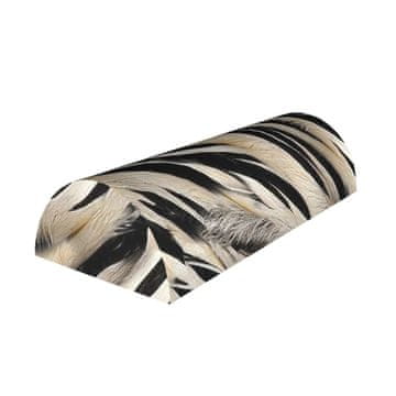 Bertoni Vzglavnik Zebra 10x40 cm - ergonomski, s spominsko peno, za hrbet, vrat in tilnik, dekorativni - Bertoni