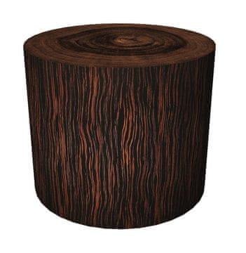 Bertoni Dekorativni tabure, Bertoni, potisk Limba - okrogel tabure za dnevno sobo, predsobo, valj 40 cm, eleganten, z zadrgo, pralno