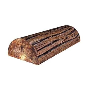 Bertoni Pol-vzglavnik iz akacijevega lesa 10x40 cm - ergonomski, s spominsko peno, za hrbet, vrat in tilnik, dekorativni - Bertoni