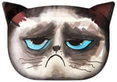 Bertoni Bertoni okrasna blazina "Grumpy Cat" 30×45 cm - žamet, mačji potisk, antialergijski vložek