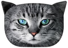 Bertoni Bertoni okrasna blazina "Fryc the Cat" 30×45 cm - žamet, mačji potisk, antialergijski vložek