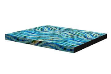 Bertoni Ortopedska vzmetnica za pse ORTO XXL 110×80×7 cm - Mozaični potisk, spominska pena, vodoodporna prevleka, Bertoni