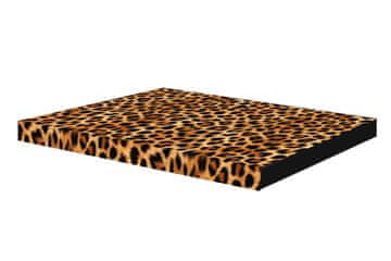 Bertoni Ortopedska vzmetnica za pse ORTO XXL 110×80×7 cm - potisk panterja, spominska pena, vodoodporna prevleka, Bertoni