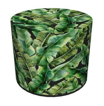 Bertoni Codura vodoodporni puf za dom in vrt - vzorec Ibiza Night, eleganten, udoben, stabilen, z zadrgo, 40 cm, Bertoni