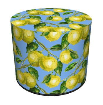 Bertoni Codura vodoodporna blazina za dom in vrt - vzorec limone, elegantna, udobna, stabilna, z zadrgo, 40 cm, Bertoni