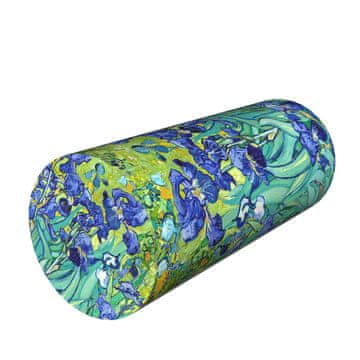 Bertoni Rehabilitacijska blazina Irys z valjčkom Ø15x40 cm - žamet, spominska pena, za oporo vratu in hrbta, Bertoni