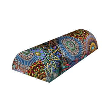 Bertoni Vrtiljak pol-vzglavnik 10x40 cm - ergonomski, s spominsko peno, za hrbet, vrat in tilnik, dekorativni - Bertoni